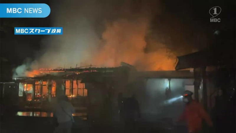 「焼酎神社」で火事　社務所１棟全焼　日本最古の「焼酎」の落書き郡山八幡神社　鹿児島県
