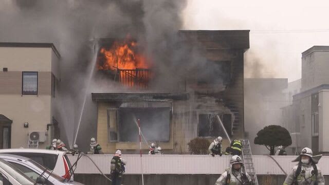 ⚡｜【速報】札幌・東区　住宅火災　激しく炎が立ち上る　「ブレーカーから出火」と通報