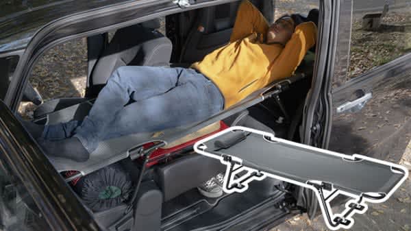 パッと広げて車中泊ができるベッド「CAR BED」登場　マクアケでクラウドファンディングを実施
