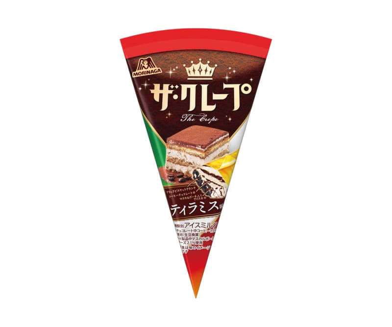 "Tiramisu flavor" joins crepe ice "The Crepe"!For fresh and rich cheese ice cream...