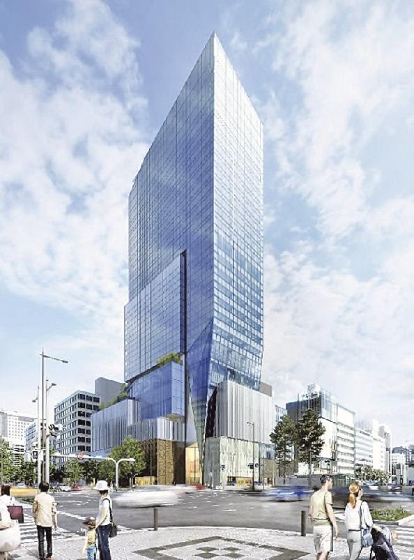 ヒューリックら／大阪・心斎橋の延べ４・６万平米複合ビルが起工、施工は竹中工務店