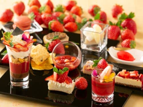 [Reservation required] At Hotel Monterey Sendai, "Special afternoon tea using 8 kinds of native strawberries, etc., full of strawberries" ...