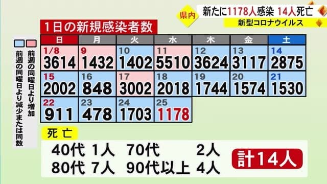新型コロナ 熊本県内１１７８人感染確認