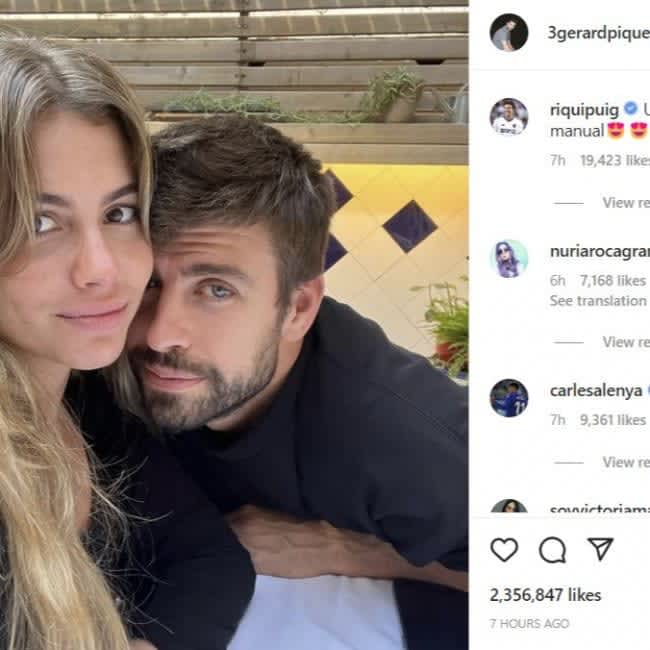 Gerard Pique goes Instagram official with Clara…