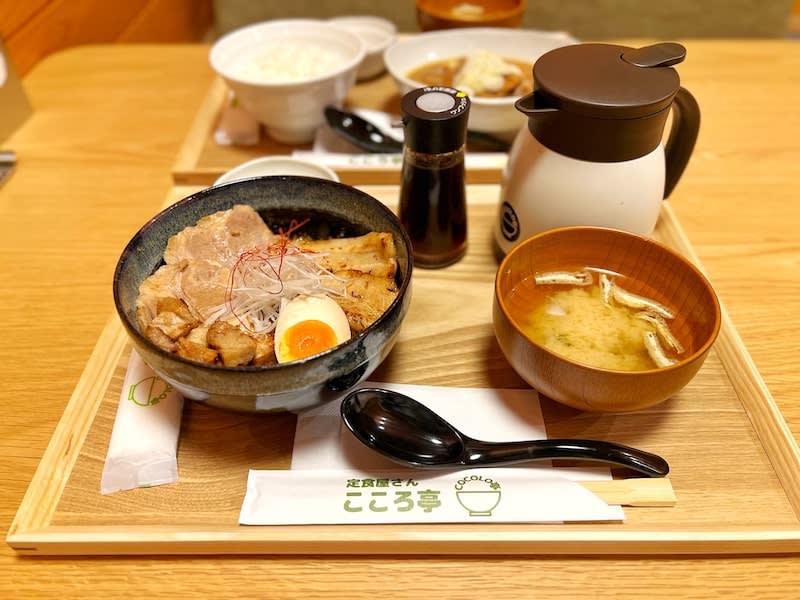 Tokorozawa Lunch "Teishokuya-san Kokoro-tei" Char Siu Rice Bowl with Domestic Pork is Excellent!Relax in the completely handmade taste
