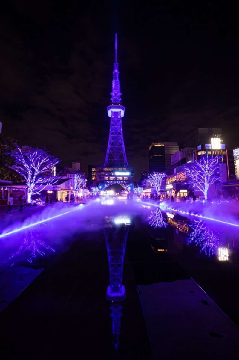 まるで夢の中みたい…　青くライトアップされた名古屋の街がロマンチックすぎる
