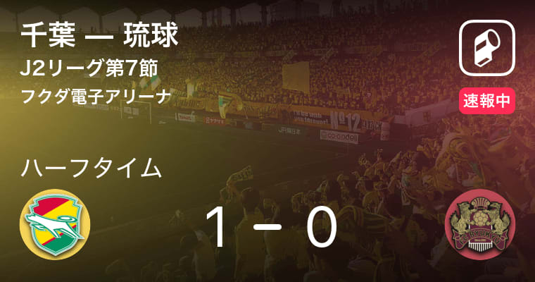 【速報中】千葉vs琉球は、千葉が1点リードで前半を折り返す