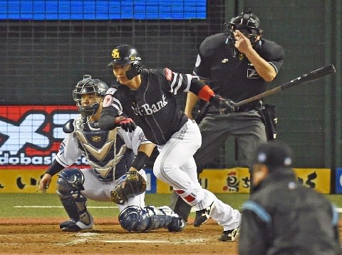 ソフトＢ大改造の新打線的中　３番今宮、４番松田宣連続適時打