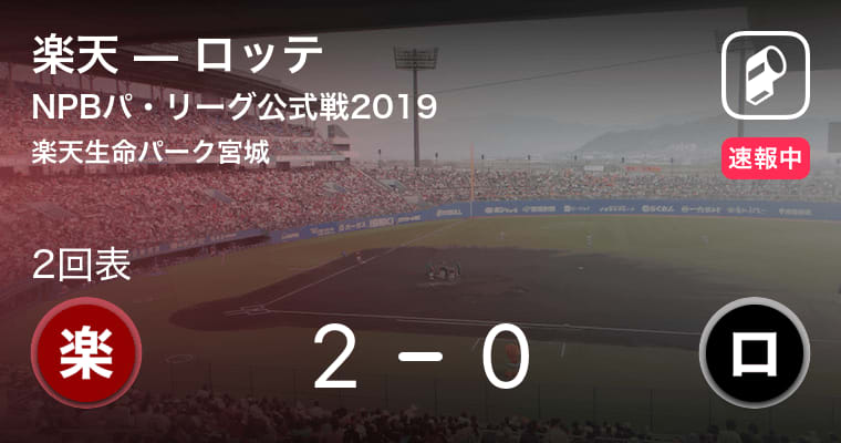 【楽天先制！】NPBパ・リーグ公式戦ペナントレース　楽天vsロッテ