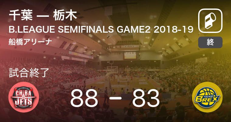 【B1CHANPIONSHIP SEMI FINALS 2018-19】千葉が栃木を破る