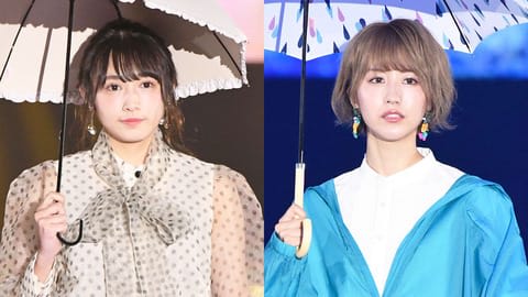 欅坂46渡辺梨加：土生瑞穂と梅雨の装い　ガーリー＆クールで対照的に