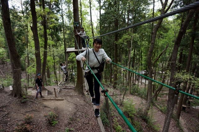 森林を活用したアドベンチャーパーク「冒険の森」が岐阜県百年公園に7月オープン