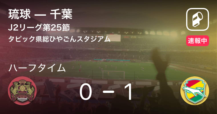 【速報中】琉球vs千葉は、千葉が1点リードで前半を折り返す