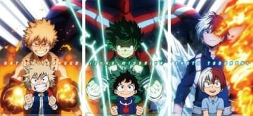 「僕のヒーローアカデミア THE MOVIE ヒーローズ:ライジング」のライジング・ヒーローズクリアファイルのビジュアル(C)2019「僕のヒーローアカデミア THE MOVIE」製作委員会 (C)堀越耕平/集英社